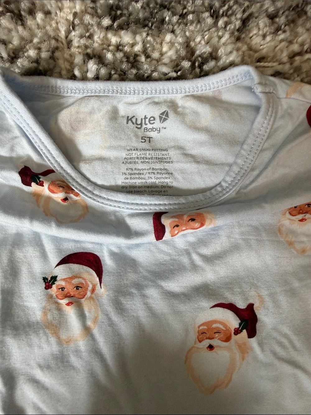 Vintage Santa long sleeve pjs- 5T - Picture 2 of 3